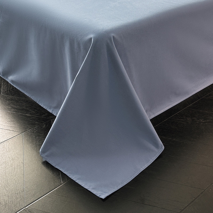 91家纺网 家纺一手货源 找家纺 雅居纺家纺 2025新款简约款全棉磨毛四件套 旋律-蓝格