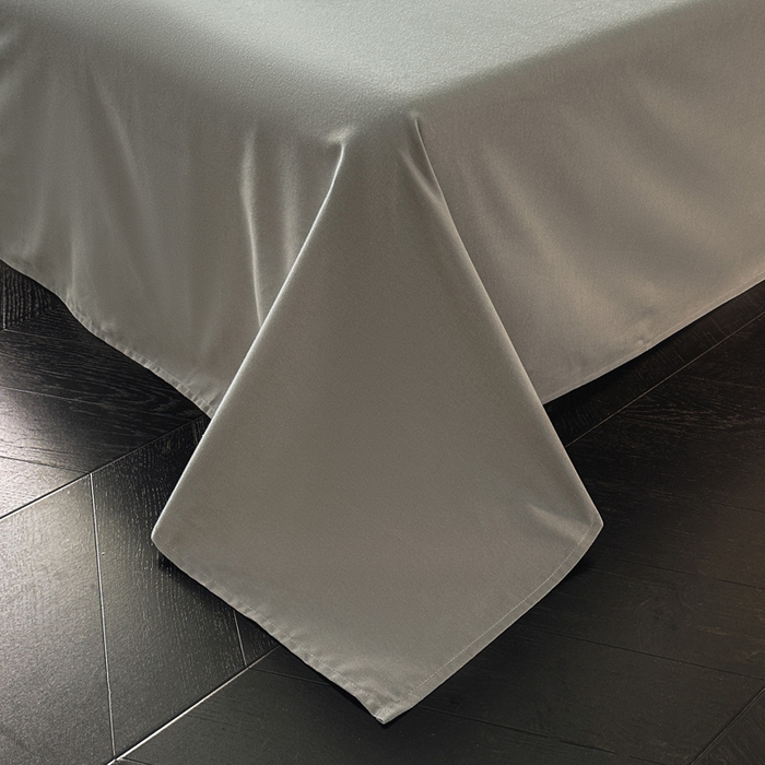 91家纺网 家纺一手货源 找家纺 雅居纺家纺 2025新款简约款全棉磨毛四件套 宁静-灰条