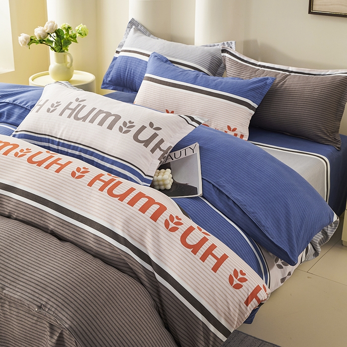 91家纺网 家纺一手货源 找家纺 鑫缘 2025直播爆款印花植物羊绒加厚磨毛单被套 舒适密码