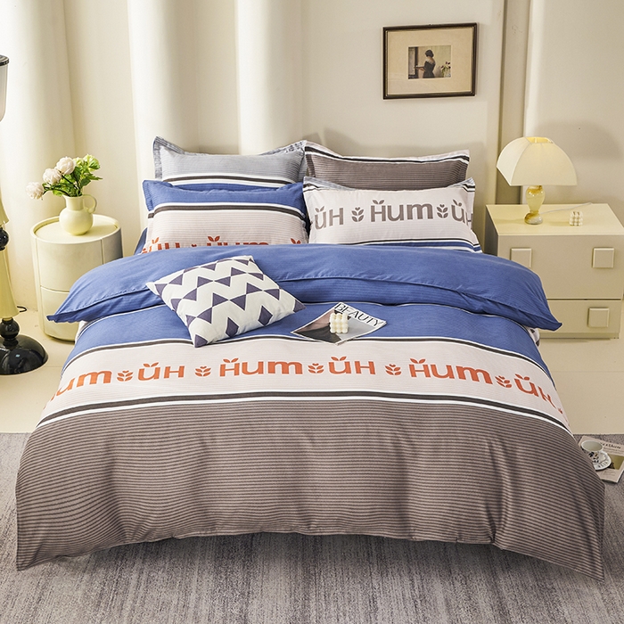 91家纺网 家纺一手货源 找家纺 鑫缘 2025直播爆款印花植物羊绒加厚磨毛单被套 舒适密码