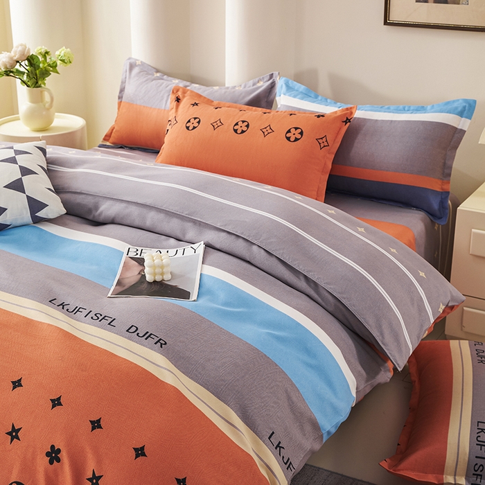 91家纺网 家纺一手货源 找家纺 鑫缘 2025直播爆款印花植物羊绒加厚磨毛单被套 绚丽之梦