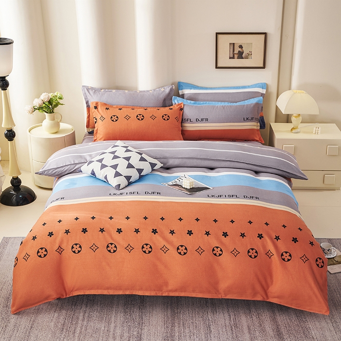 91家纺网 家纺一手货源 找家纺 鑫缘 2025直播爆款印花植物羊绒加厚磨毛单被套 绚丽之梦