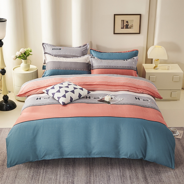 91家纺网 家纺一手货源 找家纺 （总）鑫缘2025直播爆款印花植物羊绒加厚磨毛四件套1.2米学生三件套