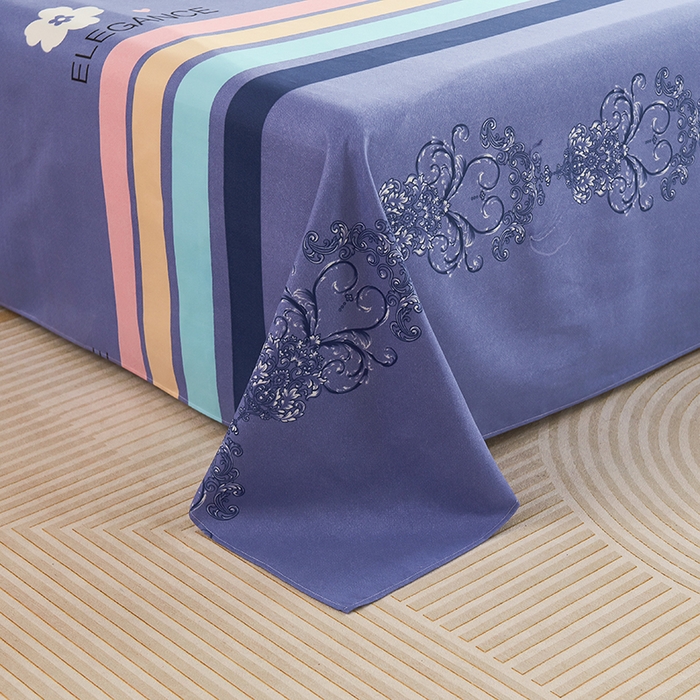 91家纺网 家纺一手货源 找家纺 鑫缘2025直播爆款印花植物羊绒加厚磨毛四件套1.2米学生三件套 轻轻蜜语