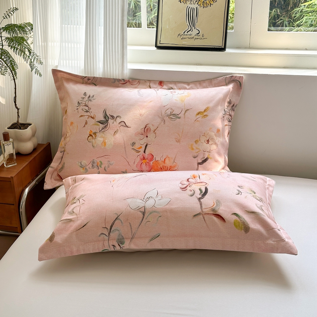 91家纺网 家纺一手货源 找家纺 典雅家纺 2025新款A类140克秋冬加厚磨毛数码印花四件套磨毛四件套 芳颜