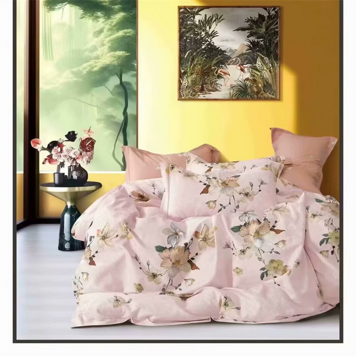 91家纺网 家纺一手货源 找家纺 （总）未来家居 2025新款金凯丽数码大提花印花长绒棉四件套