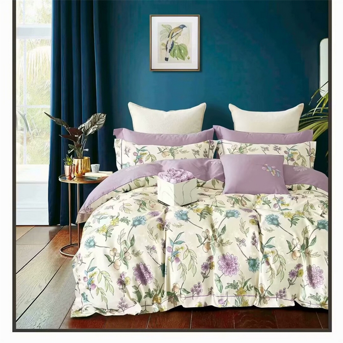 91家纺网 家纺一手货源 找家纺 （总）未来家居 2025新款金凯丽数码大提花印花长绒棉四件套