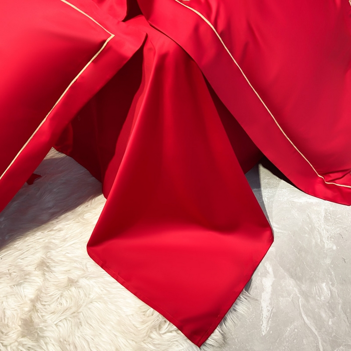 91家纺网 家纺一手货源 找家纺 花愿（原花纪） 2026新款水洗棉刺绣婚庆四件套系列 永恒之恋