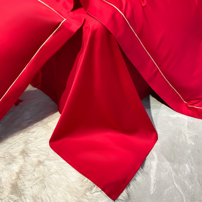 91家纺网 家纺一手货源 找家纺 花愿（原花纪） 2026新款水洗棉刺绣婚庆四件套系列 如意