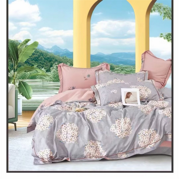 91家纺网 家纺一手货源 找家纺 （总）未来家居 2025新款金凯丽数码大提花印花长绒棉四件套