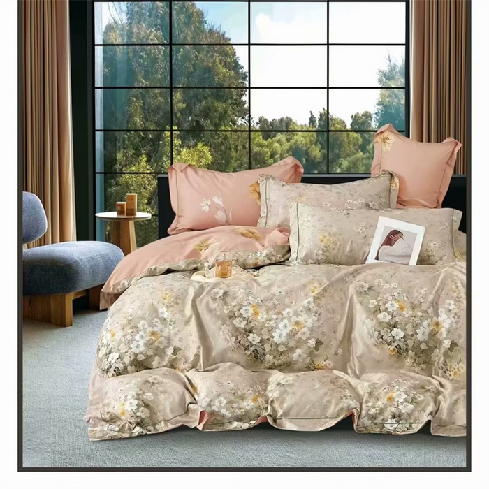 91家纺网 家纺一手货源 找家纺 （总）未来家居 2025新款金凯丽数码大提花印花长绒棉四件套