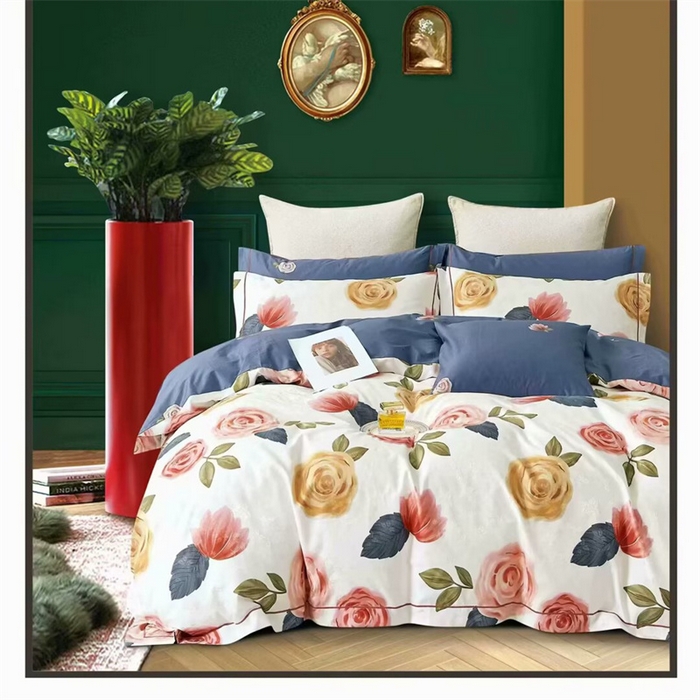 91家纺网 家纺一手货源 找家纺 （总）未来家居 2025新款金凯丽数码大提花印花长绒棉四件套