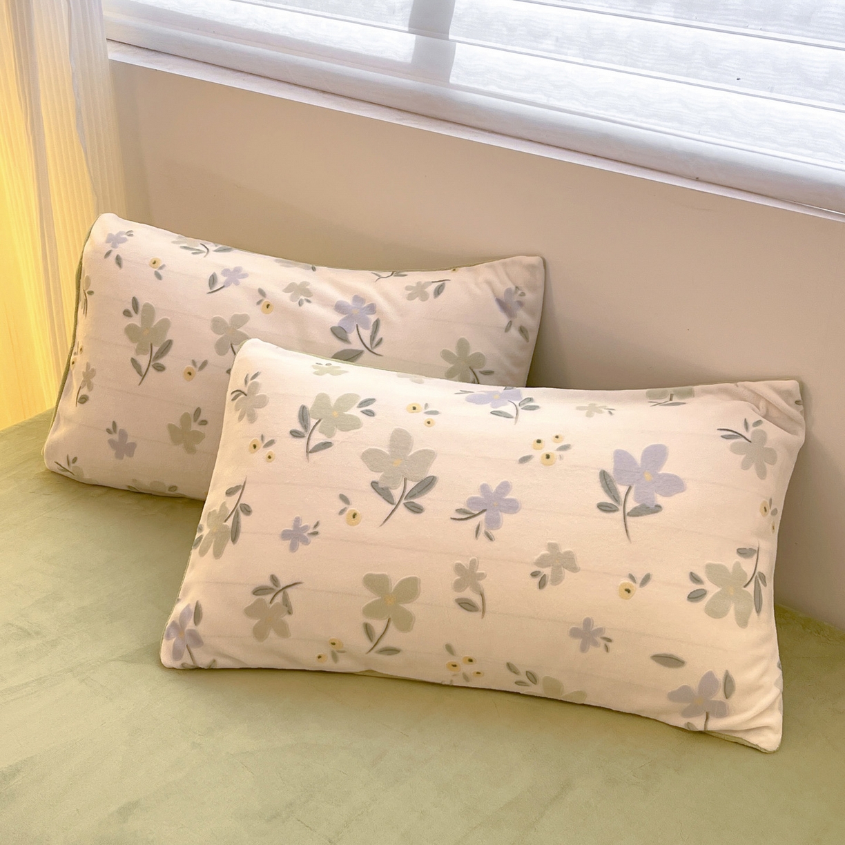 91家纺网 家纺一手货源 找家纺 如一 2025新款3D雕花绒牛奶绒四件套第二批 芳菲-绿