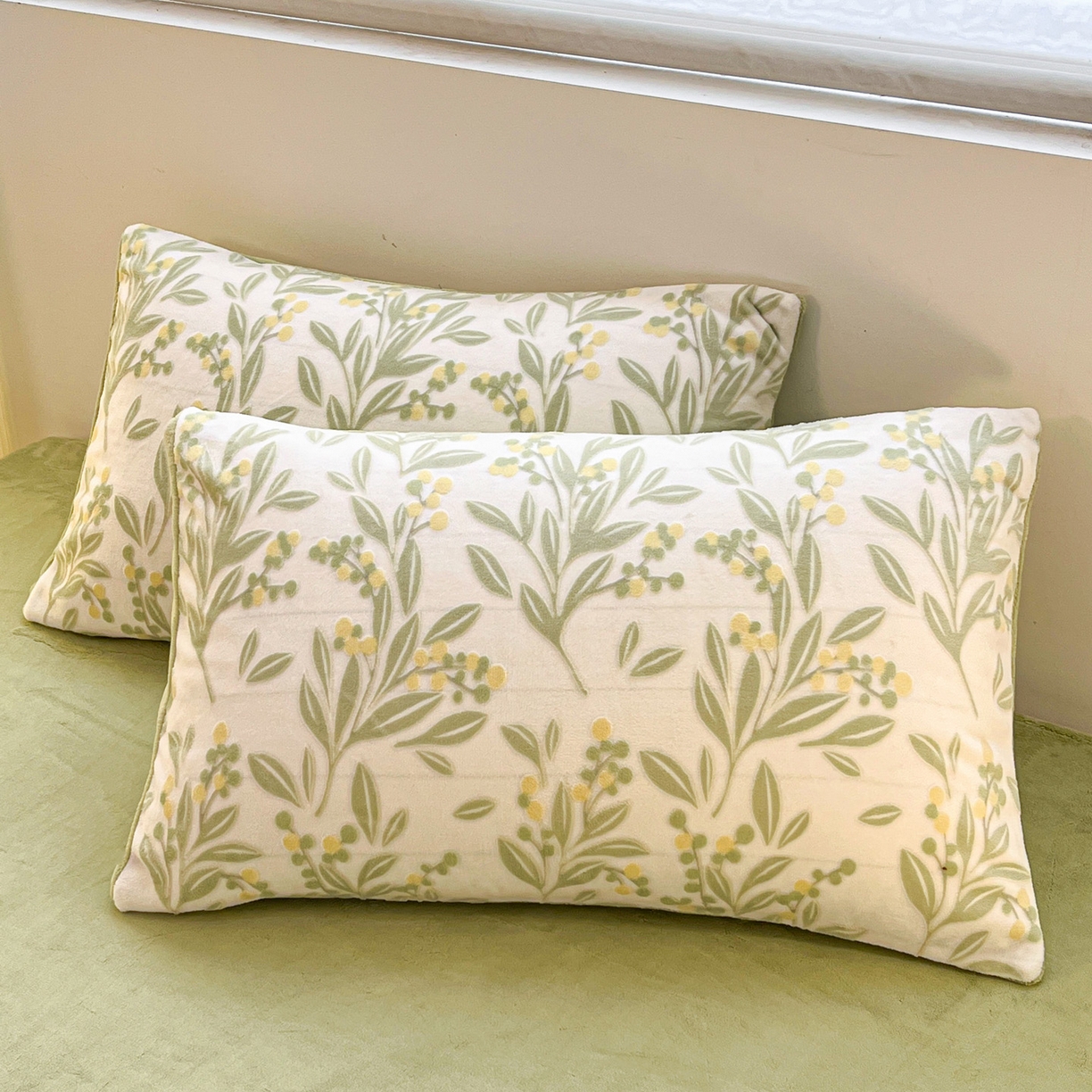 91家纺网 家纺一手货源 找家纺 如一 2025新款3D雕花绒牛奶绒四件套第二批 幽兰-绿