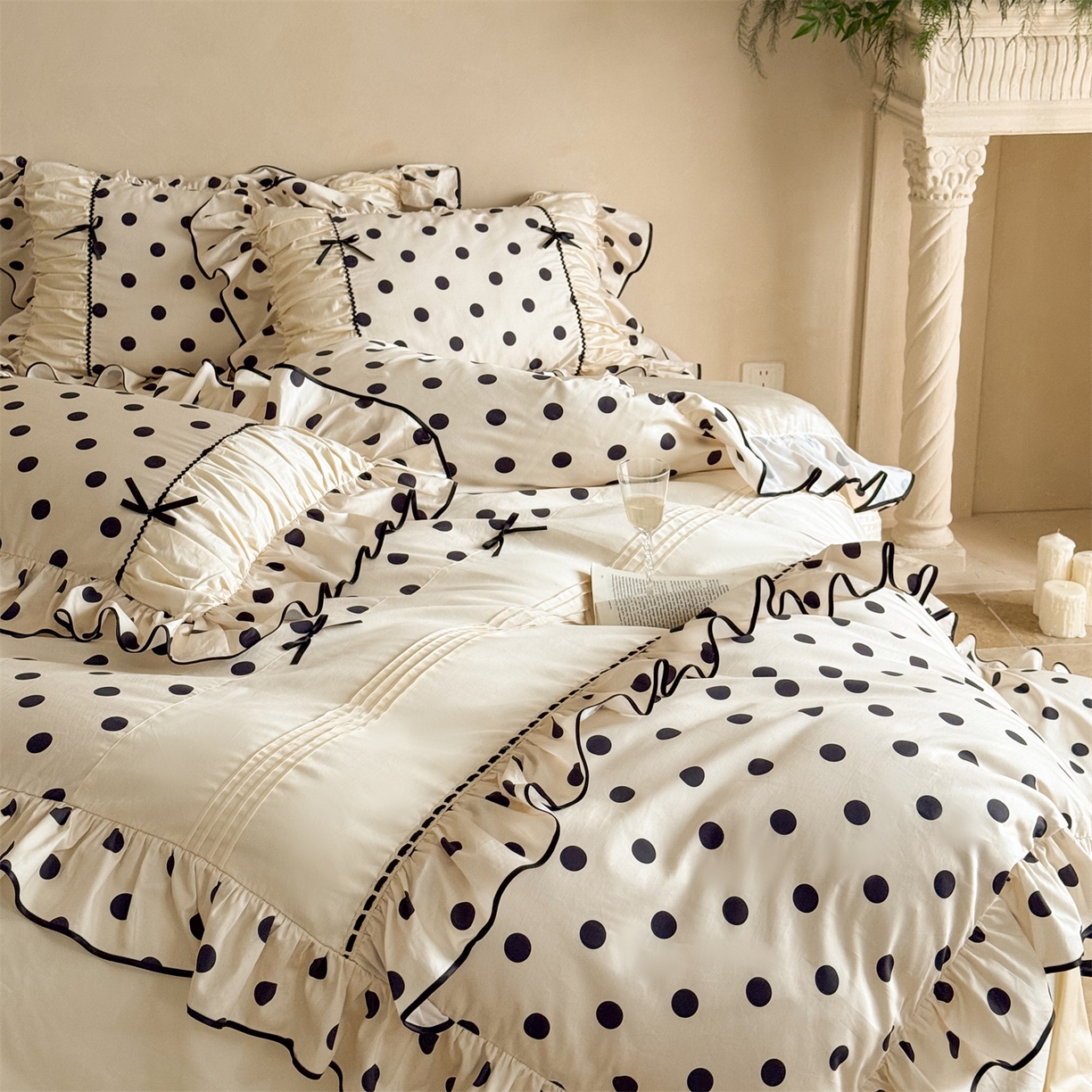 91家纺网 家纺一手货源 找家纺 （总）婳庭家居 2025新款50S长绒棉四件套-绮梦