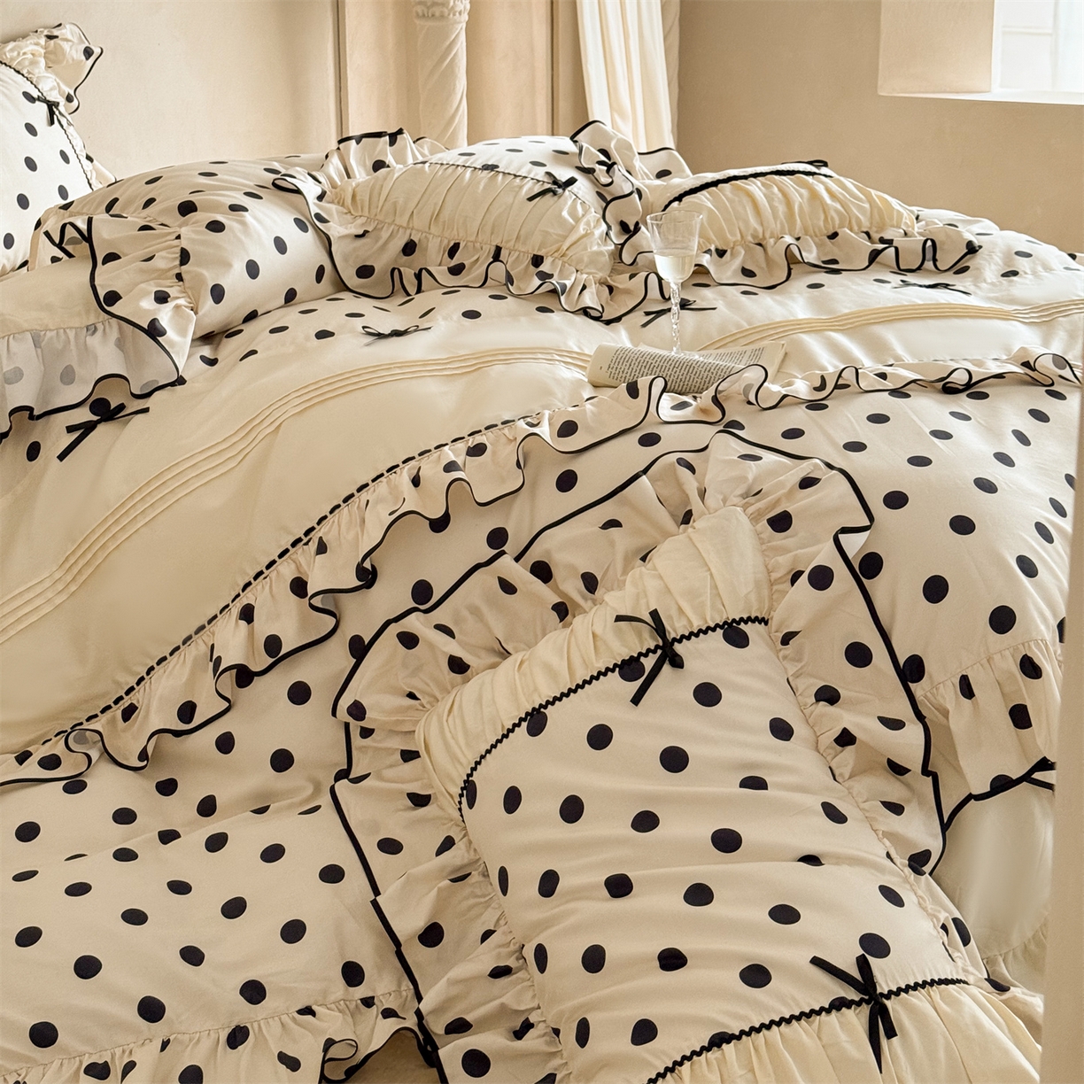 91家纺网 家纺一手货源 找家纺 （总）婳庭家居 2025新款50S长绒棉四件套-绮梦