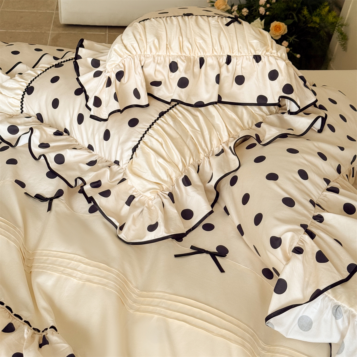 91家纺网 家纺一手货源 找家纺 （总）婳庭家居 2025新款50S长绒棉四件套-绮梦