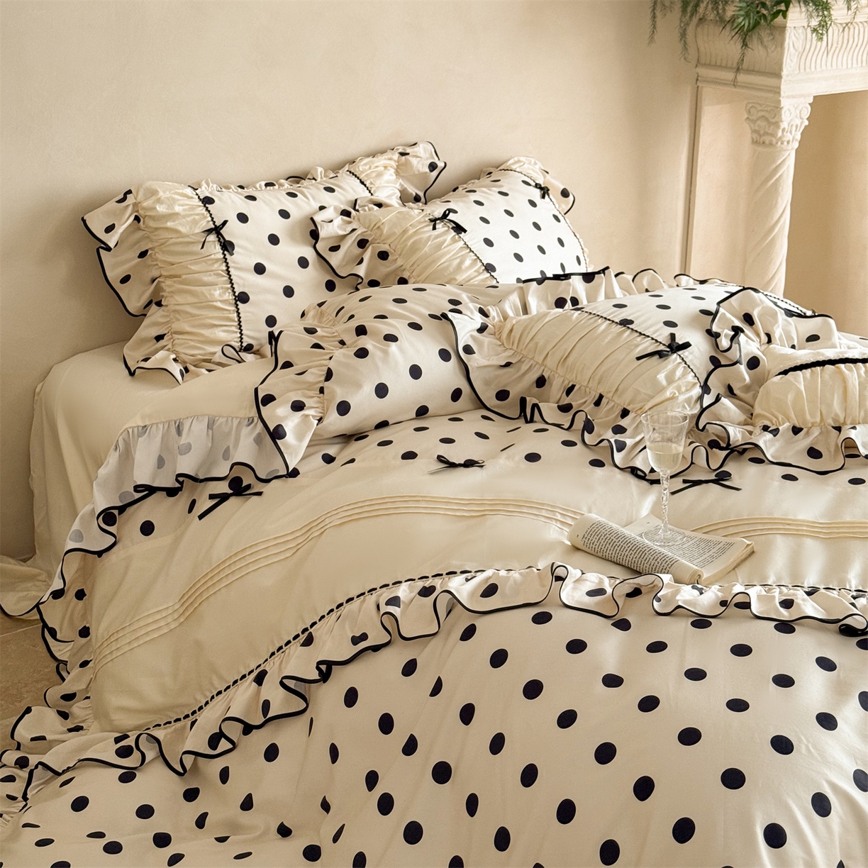 91家纺网 家纺一手货源 找家纺 （总）婳庭家居 2025新款50S长绒棉四件套-绮梦