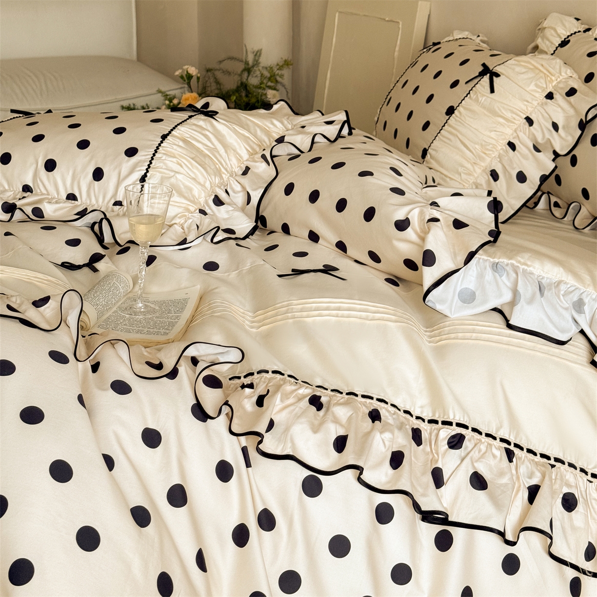 91家纺网 家纺一手货源 找家纺 （总）婳庭家居 2025新款50S长绒棉四件套-绮梦