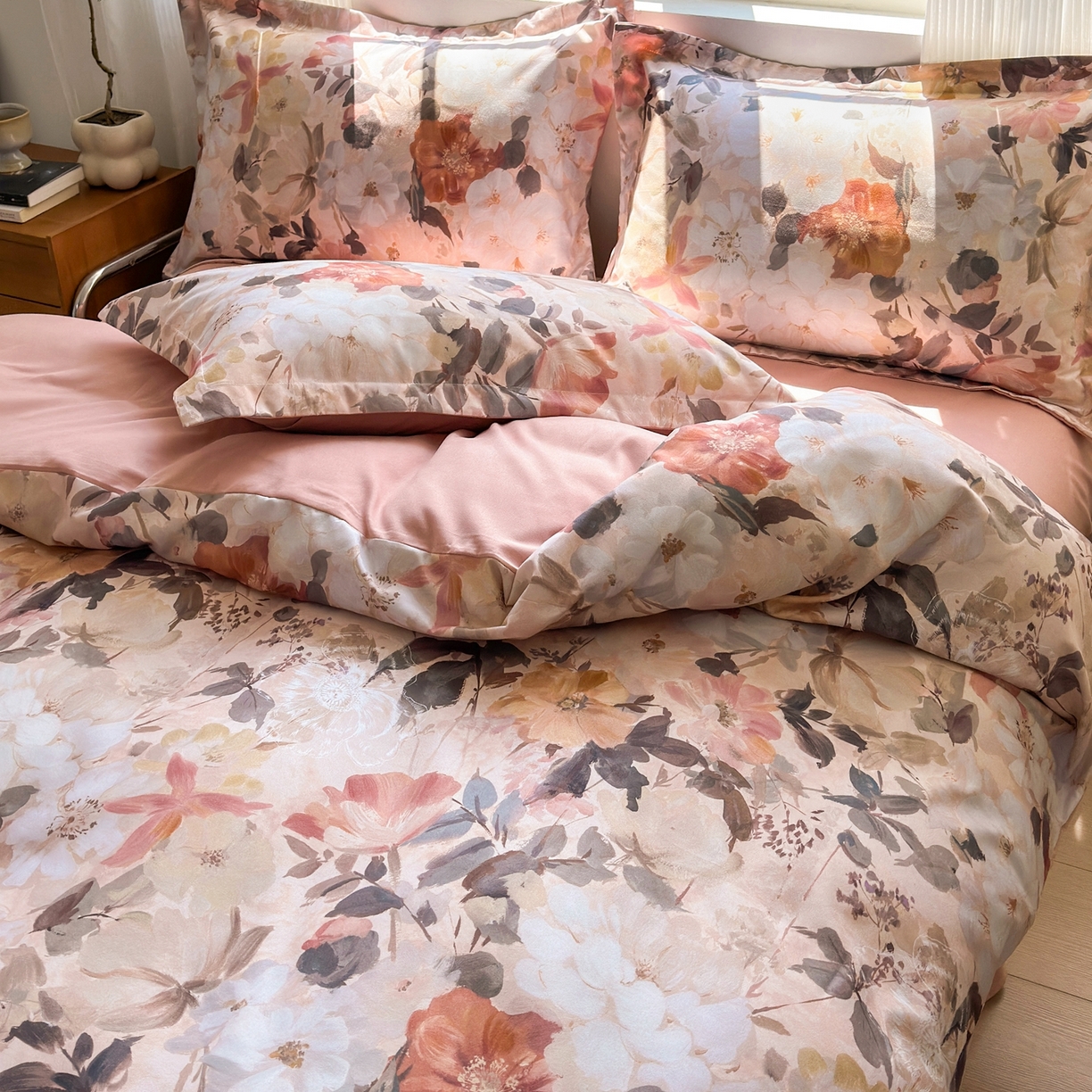 91家纺网 家纺一手货源 找家纺 典雅家纺 2025新款A类140克秋冬加厚磨毛数码印花四件套磨毛四件套 梦巴黎