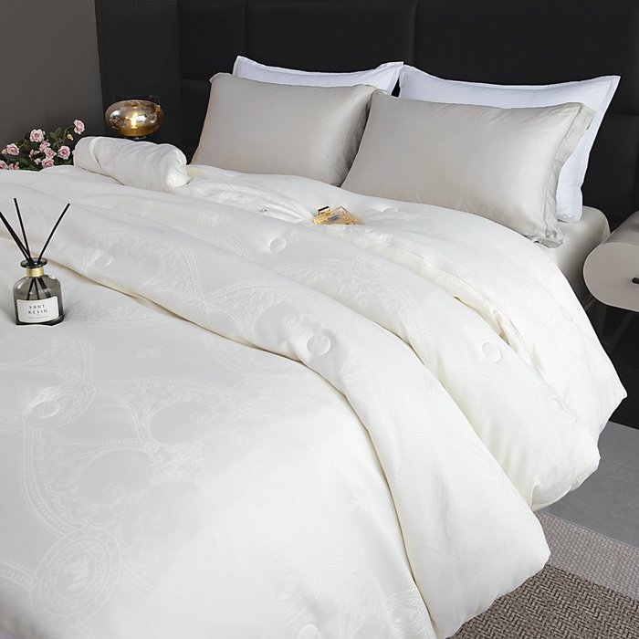 91家纺网 家纺一手货源 找家纺 （总）亿莱鑫 2025新款亲肤暖糯蛋白被子母被