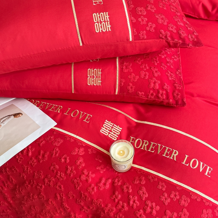 91家纺网 家纺一手货源 找家纺 （总）花愿（原花纪） 2025新款婚庆刺绣四件套（礼盒款）