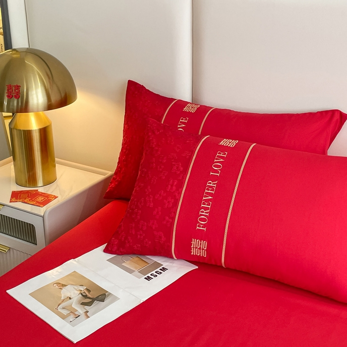 91家纺网 家纺一手货源 找家纺 （总）花愿（原花纪） 2025新款婚庆刺绣四件套（礼盒款）