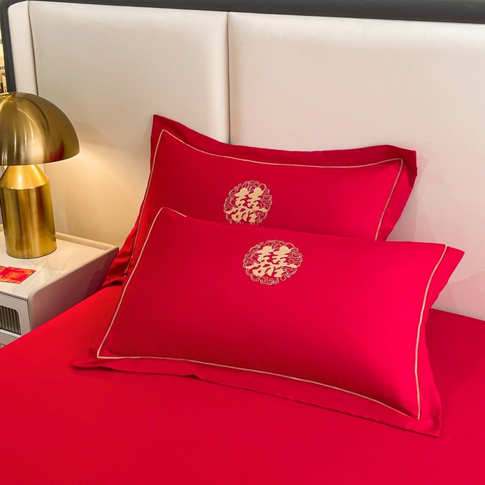 91家纺网 家纺一手货源 找家纺 花愿（原花纪） 2026新款婚庆刺绣四件套（礼盒款） 祥瑞