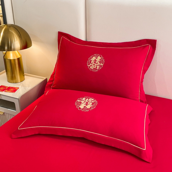 91家纺网 家纺一手货源 找家纺 花愿（原花纪） 2026新款婚庆刺绣四件套（礼盒款） 祥瑞