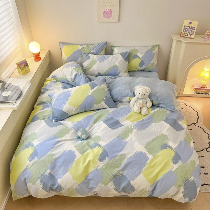 91家纺网 家纺一手货源 找家纺 （总）晨希家居 2025A面40支全棉印花B版高克重牛奶绒棉加绒多规格套件