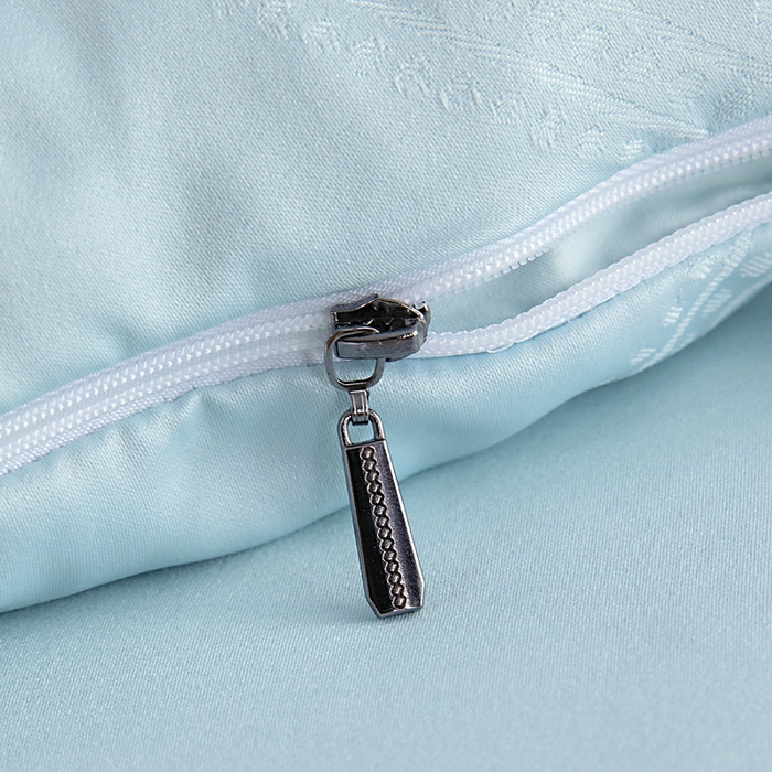 91家纺网 家纺一手货源 找家纺 亿莱鑫 2025新款亲肤暖糯蛋白被子母被 蓝色