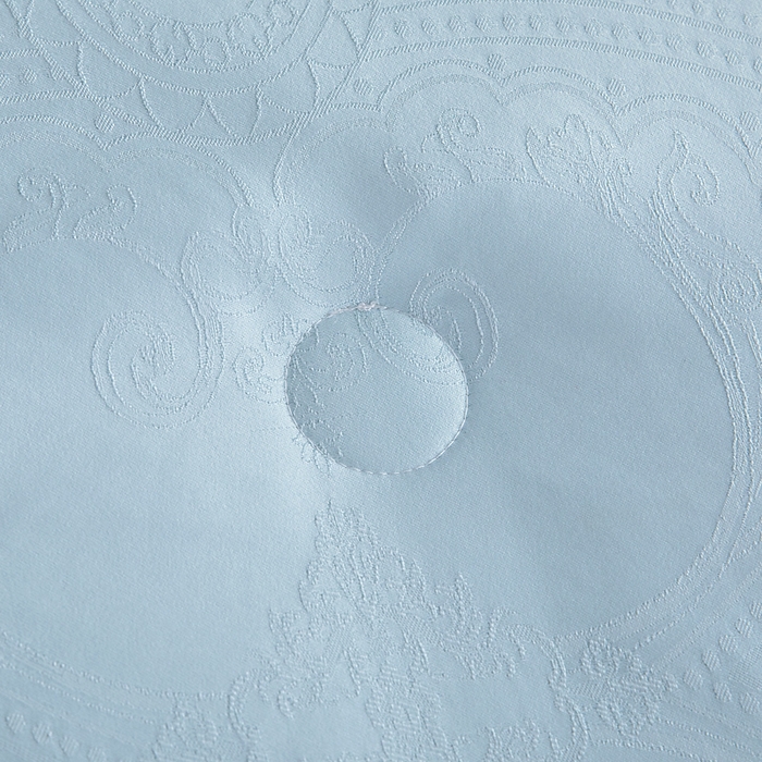 91家纺网 家纺一手货源 找家纺 亿莱鑫 2025新款亲肤暖糯蛋白被子母被 蓝色