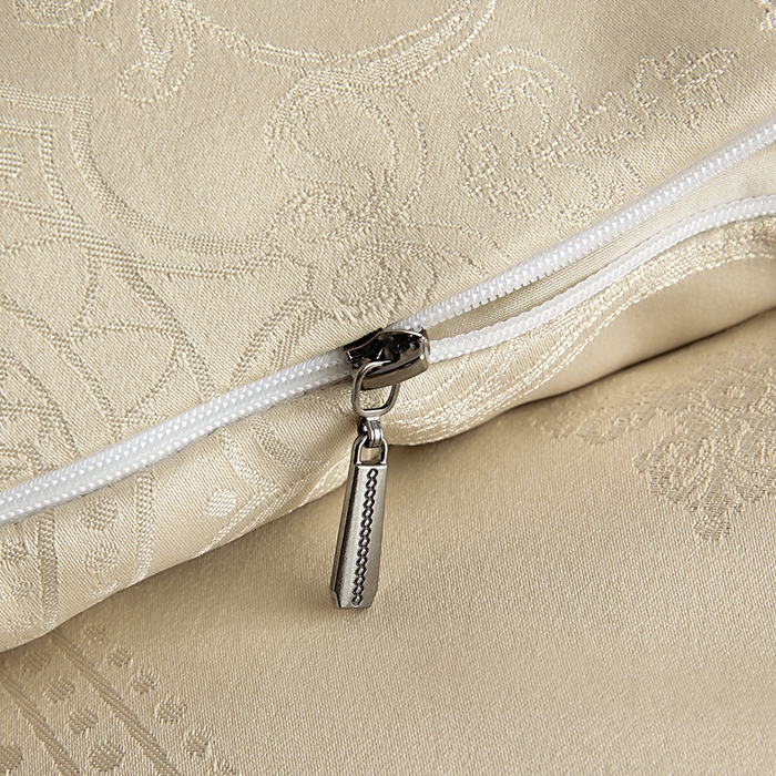 91家纺网 家纺一手货源 找家纺 亿莱鑫 2025新款亲肤暖糯蛋白被子母被 香槟色