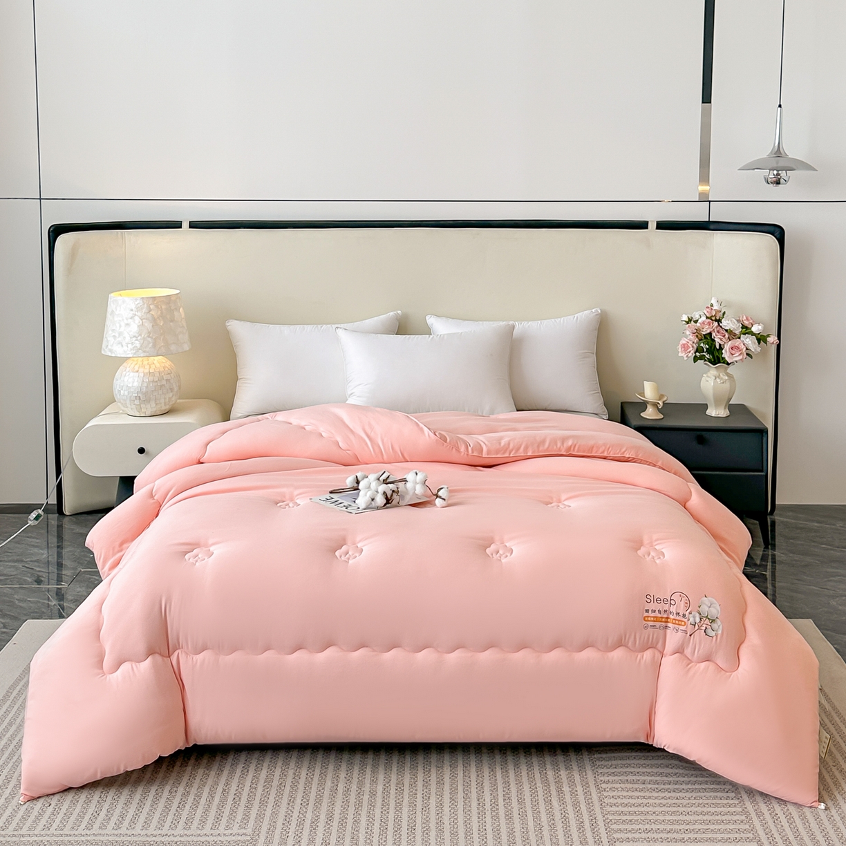 91家纺网 家纺一手货源 找家纺 （总）好欣怡家纺 2025新款A类水洗棉新疆棉花冬被被子被芯棉花被直播