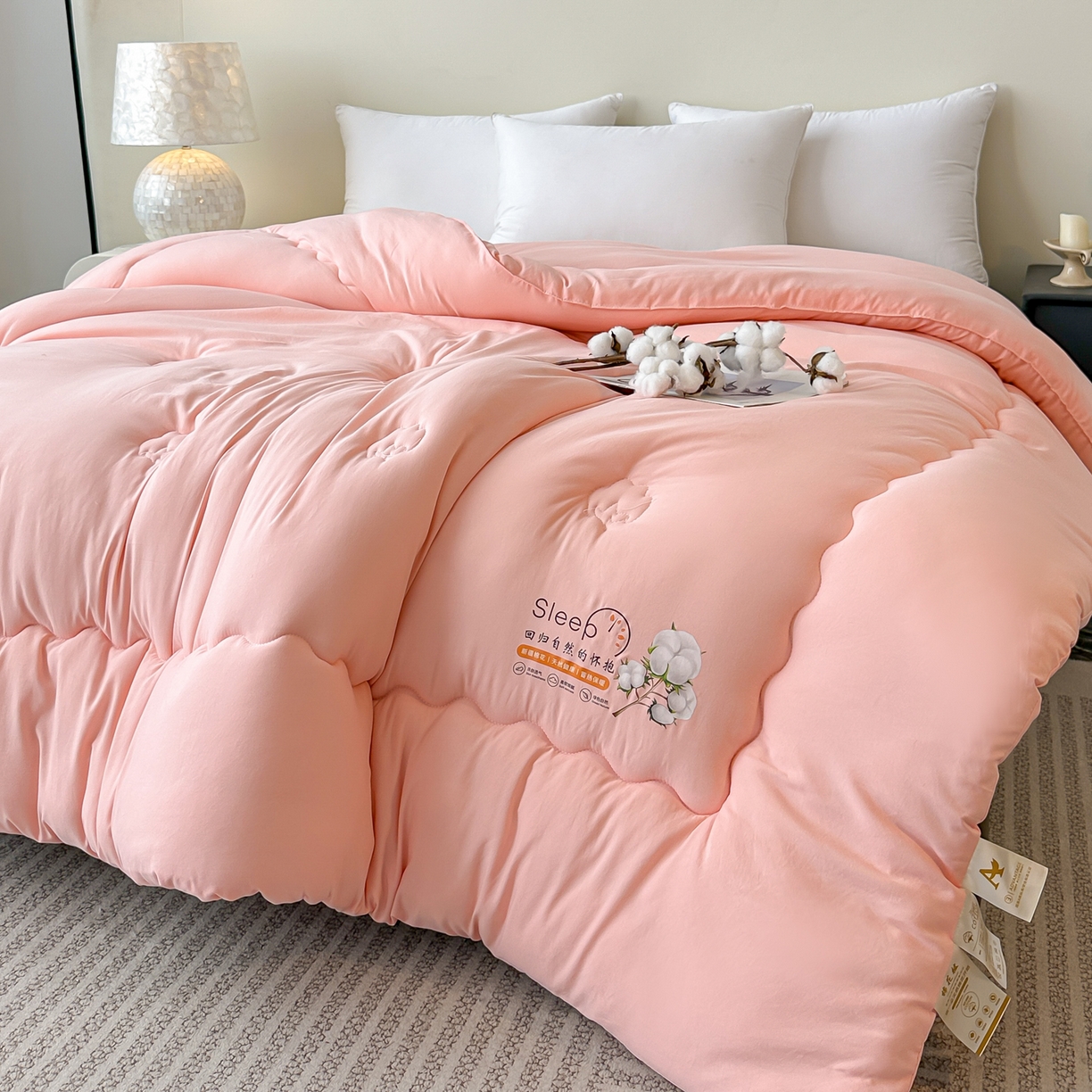 91家纺网 家纺一手货源 找家纺 （总）好欣怡家纺 2025新款A类水洗棉新疆棉花冬被被子被芯棉花被直播