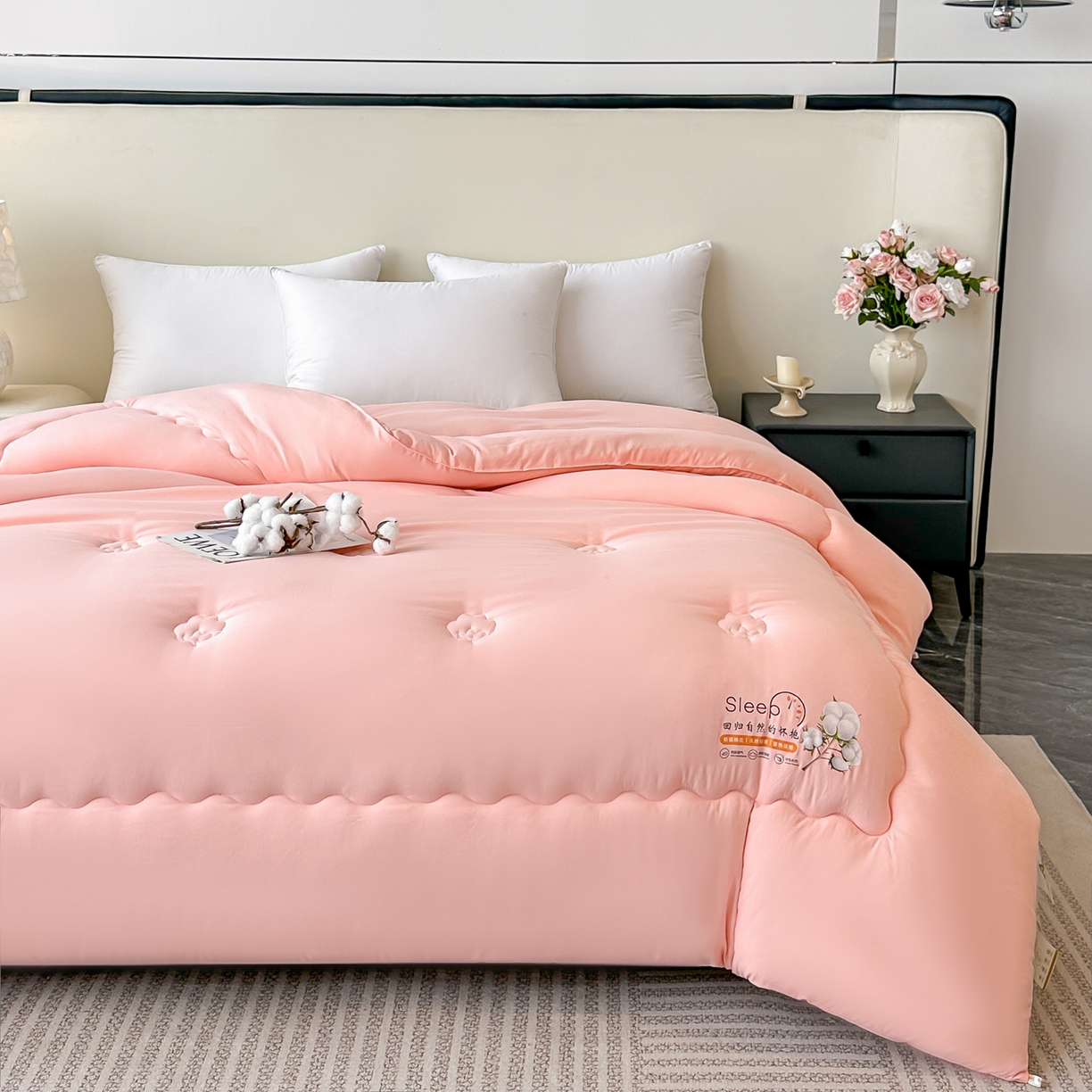 91家纺网 家纺一手货源 找家纺 （总）好欣怡家纺 2025新款A类水洗棉新疆棉花冬被被子被芯棉花被直播