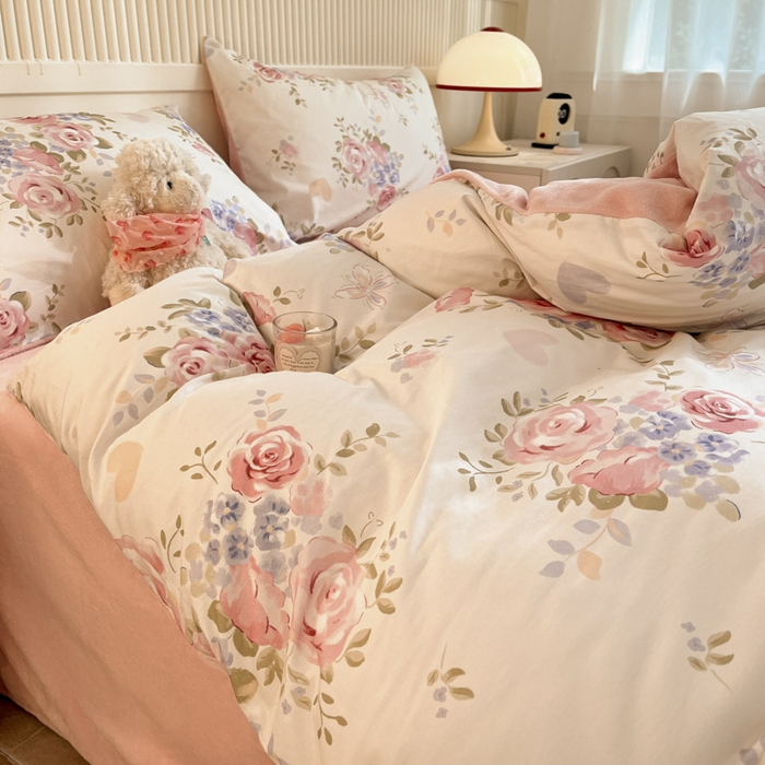 91家纺网 家纺一手货源 找家纺 晨希家居 2025A面40支全棉印花B版高克重牛奶绒棉加绒多规格套件棉加绒  花亦然