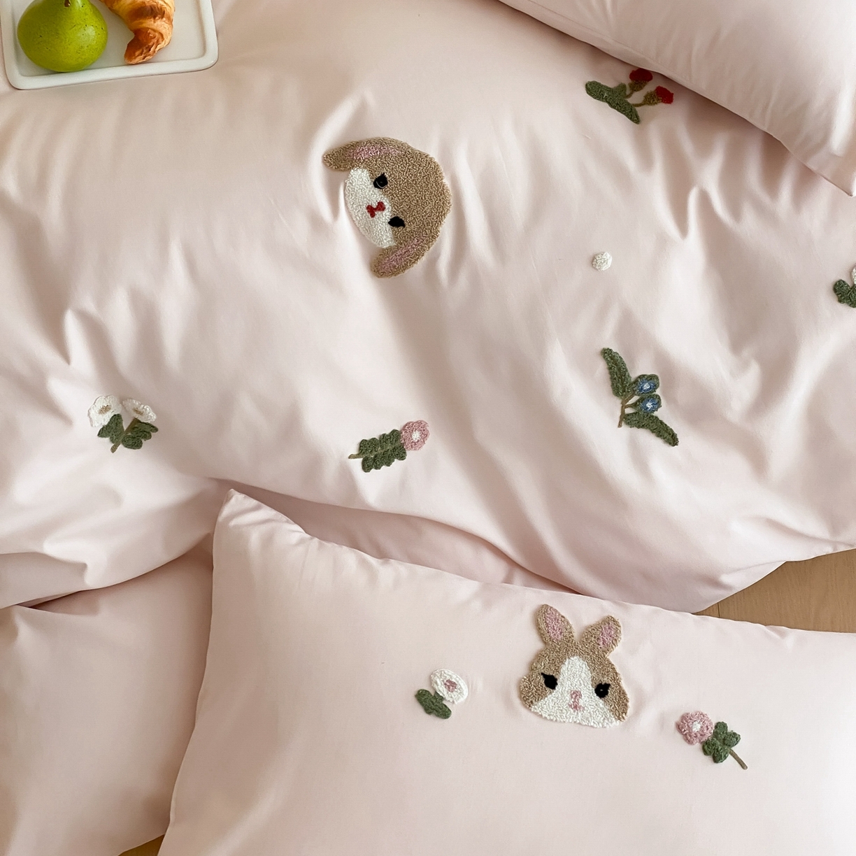 91家纺网 家纺一手货源 找家纺 （总）星野 2025新款全棉纯棉陶瓷磨毛毛巾绣四件套