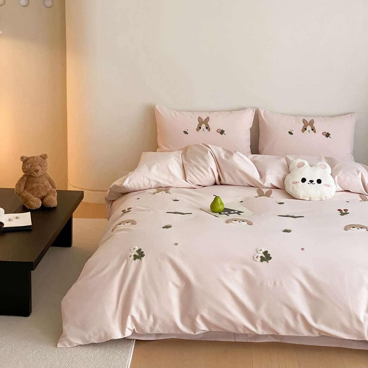 91家纺网 家纺一手货源 找家纺 （总）星野 2025新款全棉纯棉陶瓷磨毛毛巾绣四件套