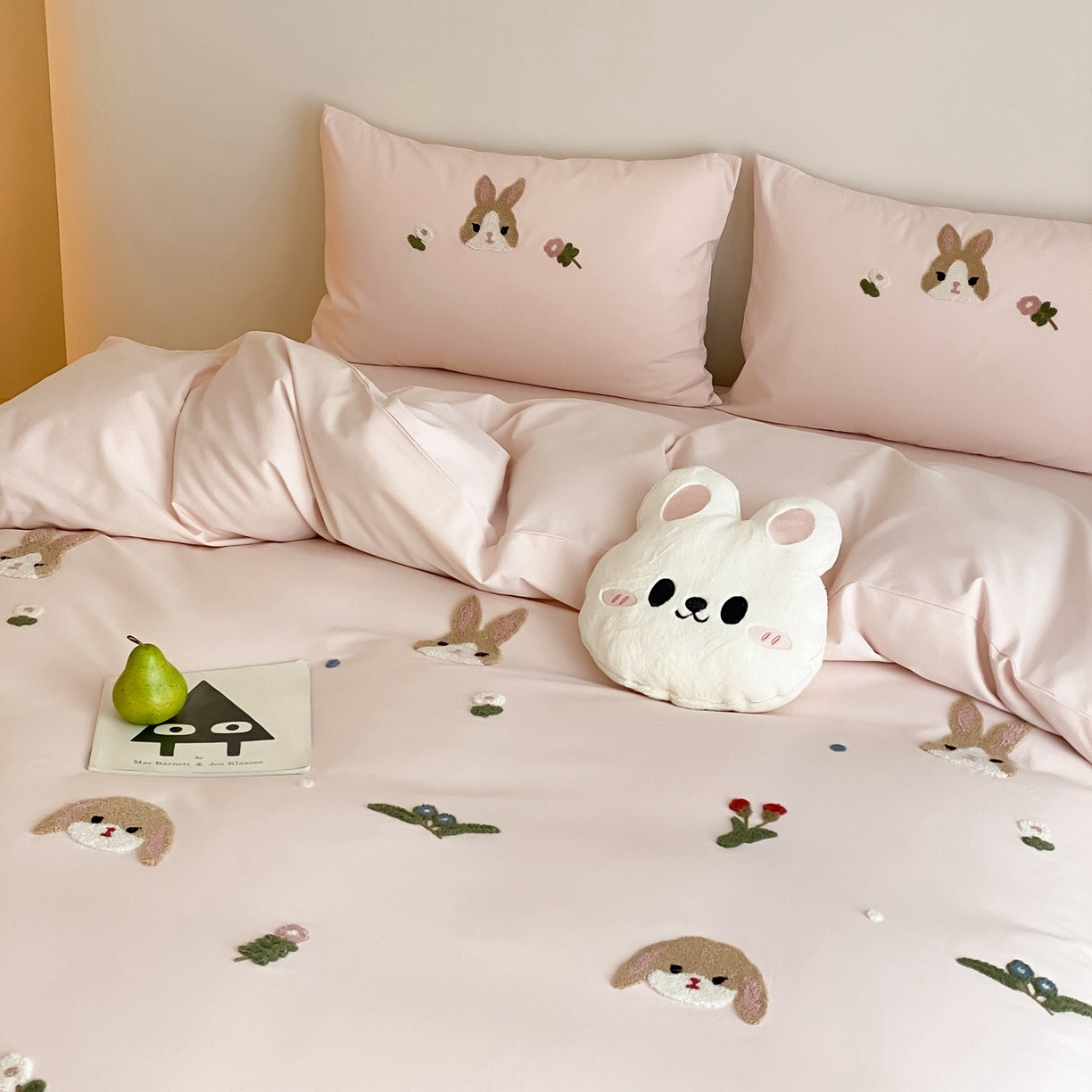 91家纺网 家纺一手货源 找家纺 （总）星野 2025新款全棉纯棉陶瓷磨毛毛巾绣四件套