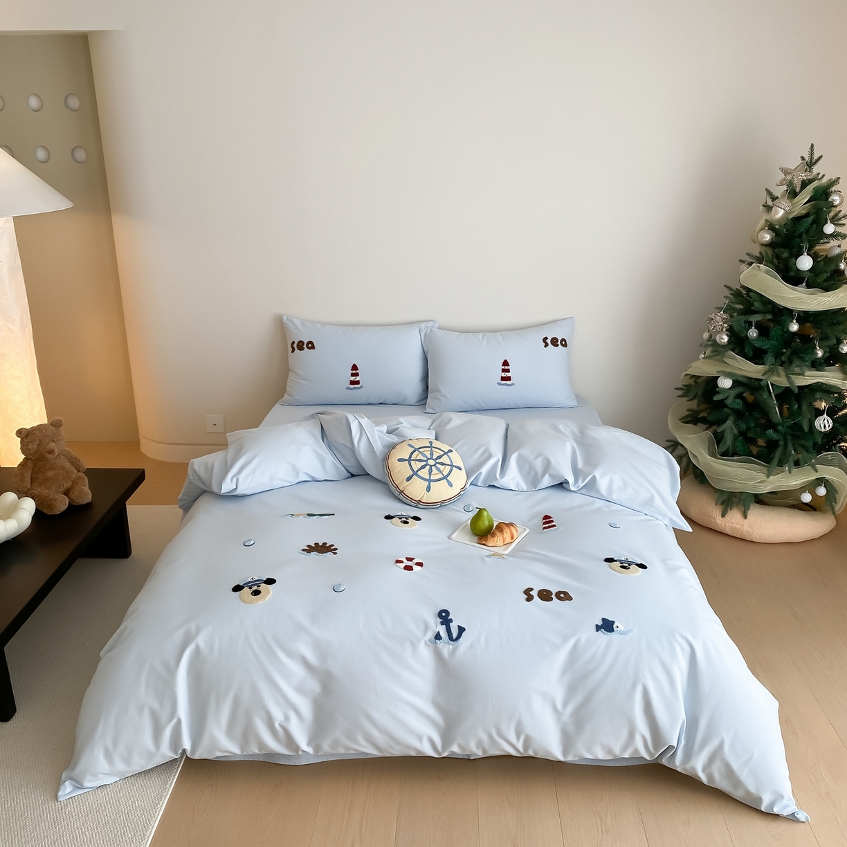 91家纺网 家纺一手货源 找家纺 （总）星野 2025新款全棉纯棉陶瓷磨毛毛巾绣四件套