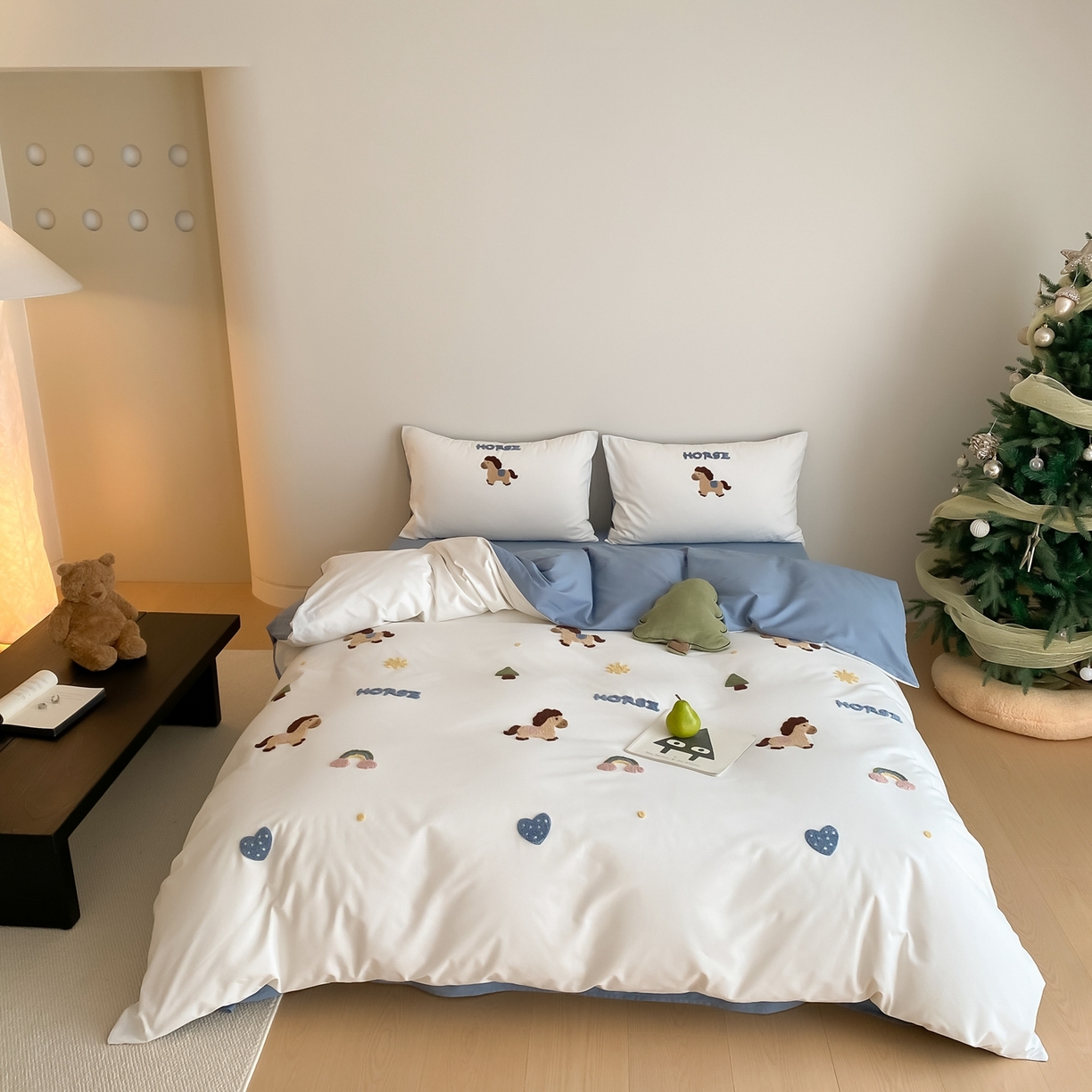 91家纺网 家纺一手货源 找家纺 （总）星野 2025新款全棉纯棉陶瓷磨毛毛巾绣四件套