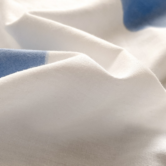 91家纺网 家纺一手货源 找家纺 晨希家居 2025A面40支全棉印花B版高克重牛奶绒棉加绒多规格套件棉加绒  蓝心小熊