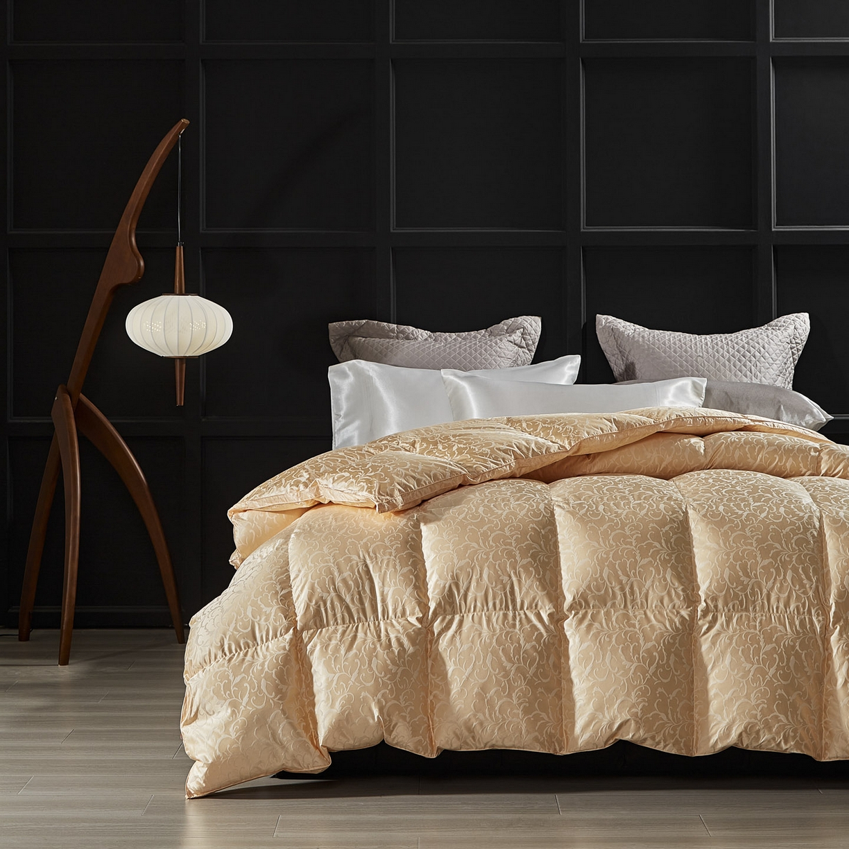 91家纺网 家纺一手货源 找家纺 暖羽屋羽绒馆 2025新款超精密金银丝大提花羽毛被子 羽绒被芯 羽绒被婚庆 95白鹅绒丝被 洛威尔 金