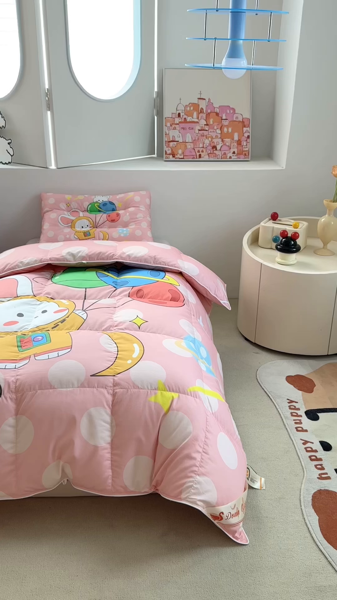 91家纺网 家纺一手货源 找家纺 暖羽屋羽绒馆 2025新款羽绒丝被芯春秋羽毛被儿童羽绒被子白鹅绒被芯婴幼儿园1.5米1.2米冬被 梦想星球