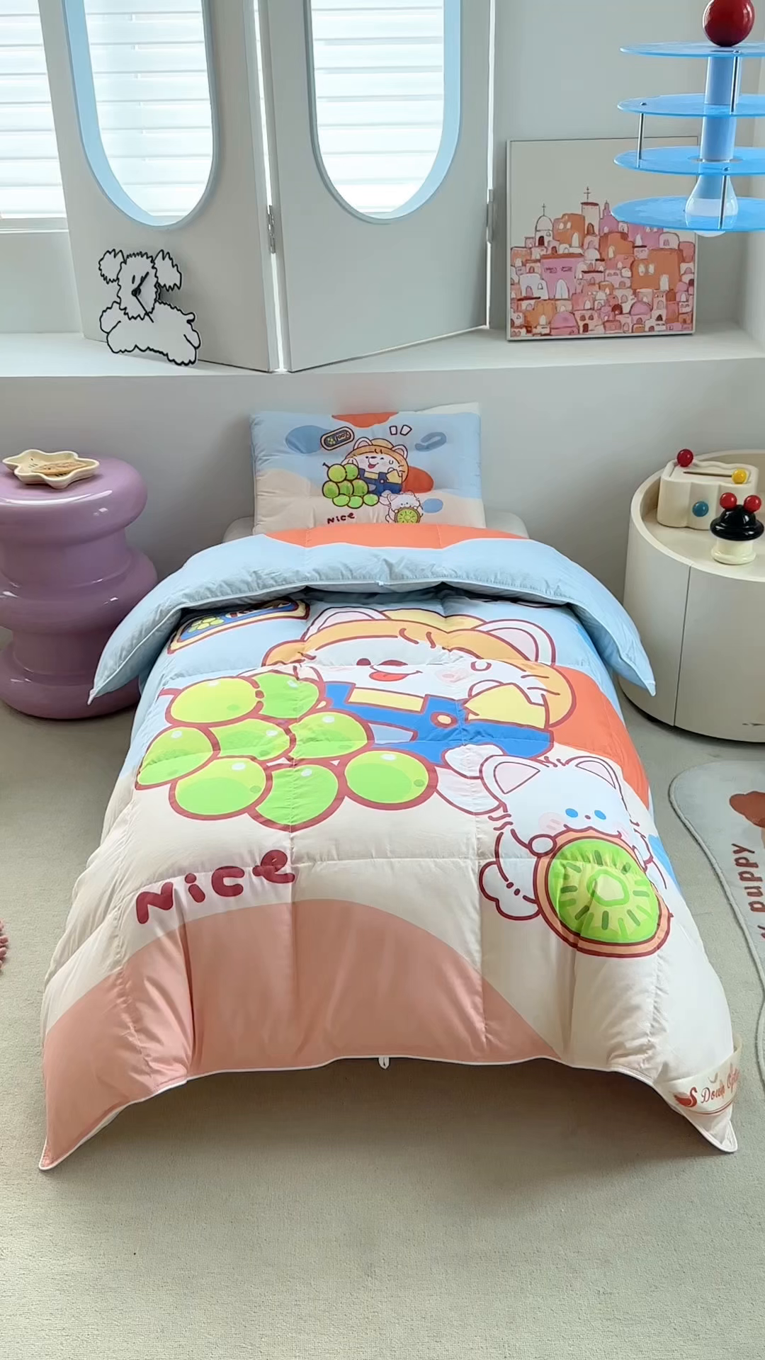 91家纺网 家纺一手货源 找家纺 暖羽屋羽绒馆 2025新款羽绒丝被芯春秋羽毛被儿童羽绒被子白鹅绒被芯婴幼儿园1.5米1.2米冬被 甜香1