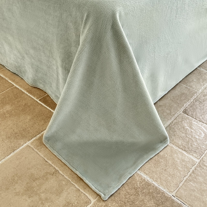 91家纺网 家纺一手货源 找家纺 晨希家居 2025A面40支全棉印花B版高克重牛奶绒棉加绒多规格套件棉加绒  浅叶竹风