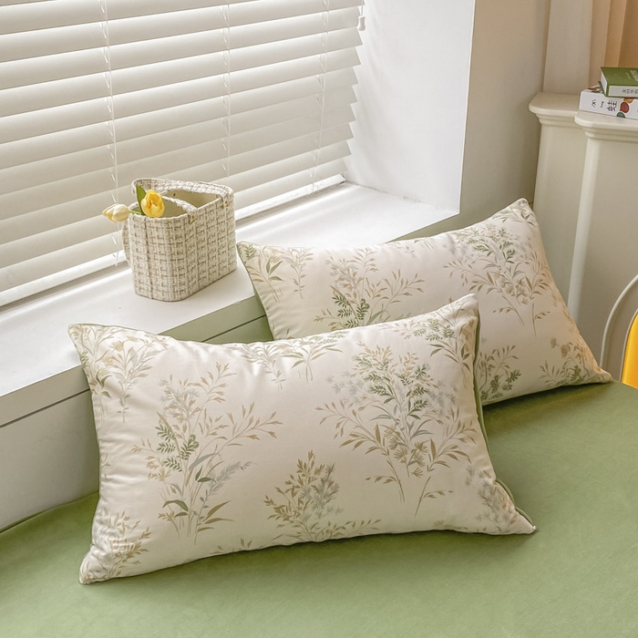 91家纺网 家纺一手货源 找家纺 晨希家居 2025A面40支全棉印花B版高克重牛奶绒棉加绒多规格套件棉加绒  仙草