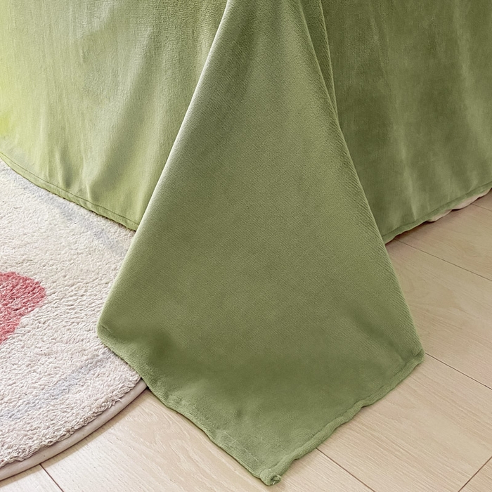 91家纺网 家纺一手货源 找家纺 晨希家居 2025A面40支全棉印花B版高克重牛奶绒棉加绒多规格套件棉加绒  仙草