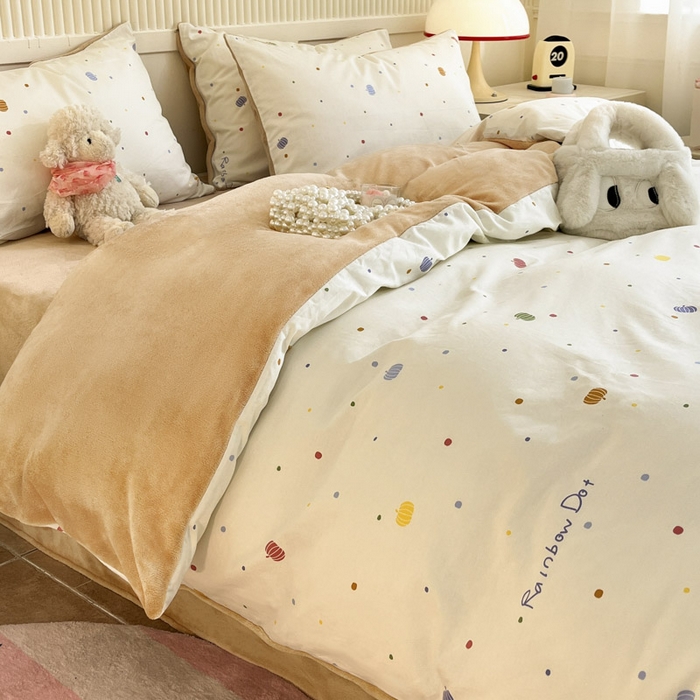 91家纺网 家纺一手货源 找家纺 晨希家居 2025A面40支全棉印花B版高克重牛奶绒棉加绒多规格套件棉加绒  星空宇宙